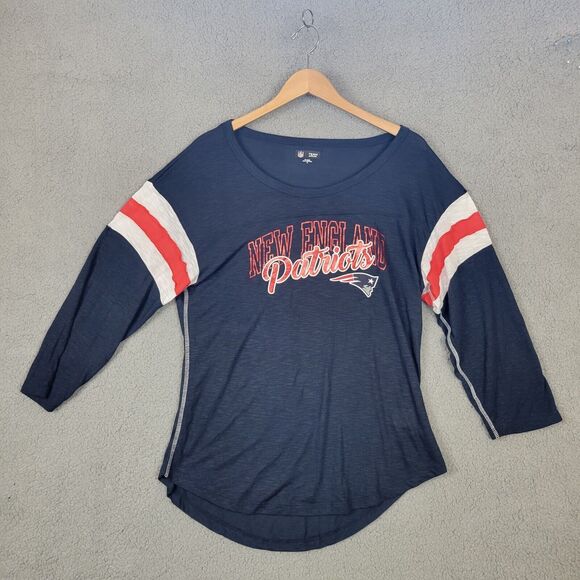 NFL Tops - NFL Team Apparel New England Patriots Womens XL Tee Shirt Bling Graphic Black